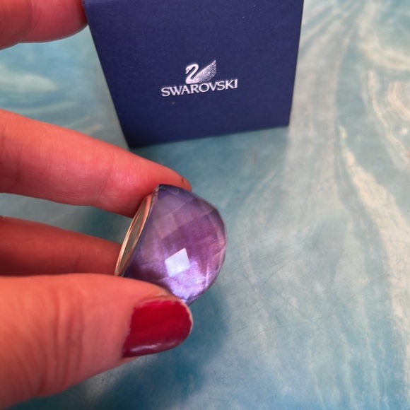 Swarovski Nirvana Tanzanite Ring Authentic - Picture 5 of 7